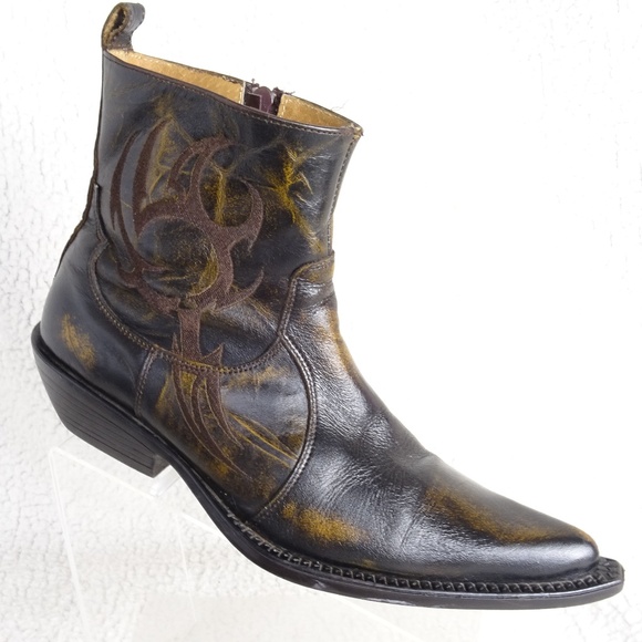 ankle cowboy boots mens